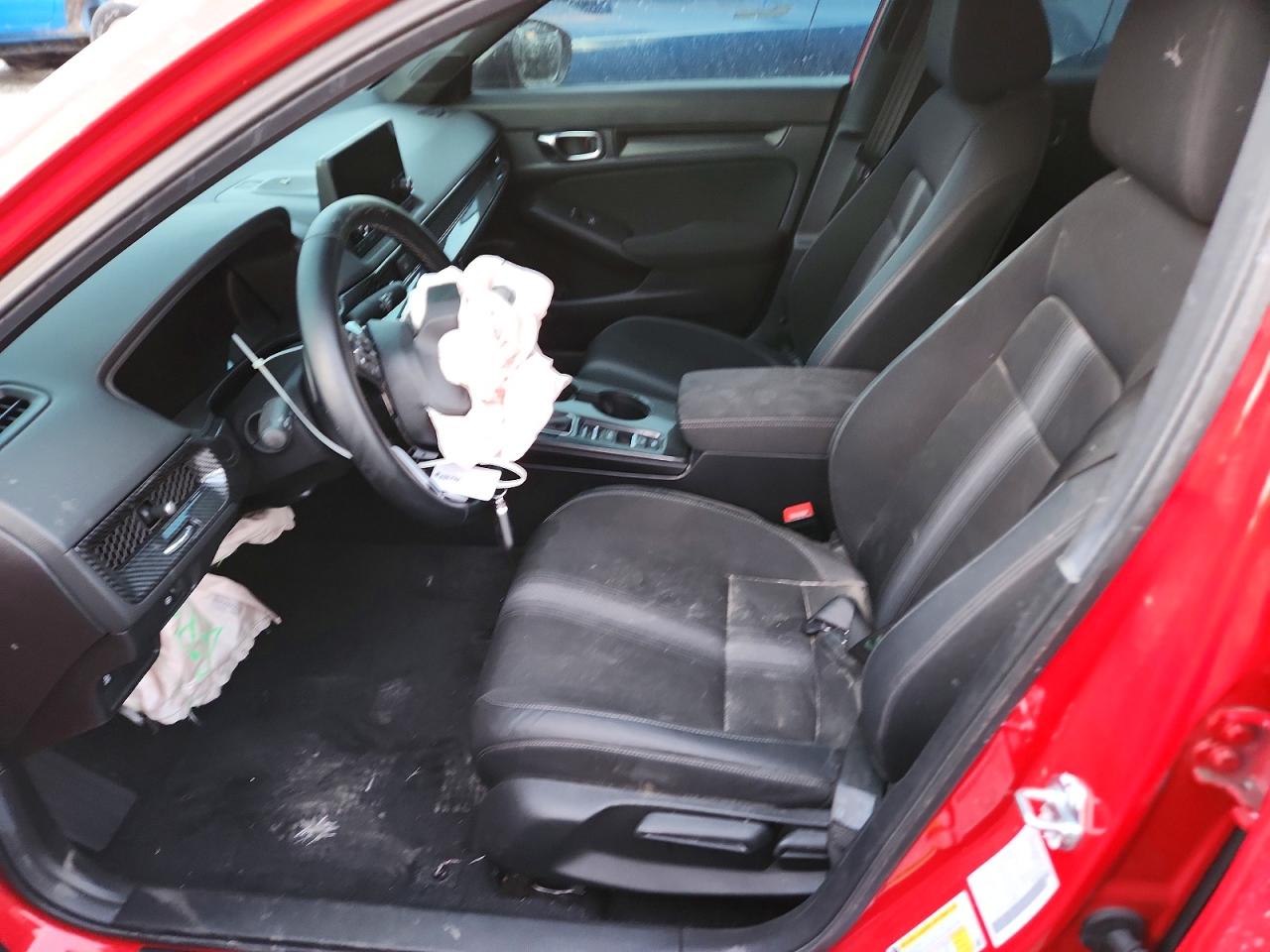 Deployed driver airbag
